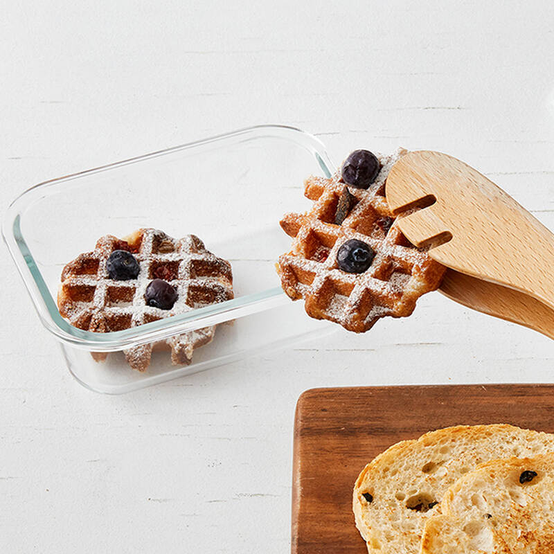Blanc glass food container 6PCs - White - 320ml, 370ml, 520ml, 640ml, 800ml 1040ml - LLG1101, LLG1102, LLG1103, LLG1104, LLG1105, LLG1106 image number null